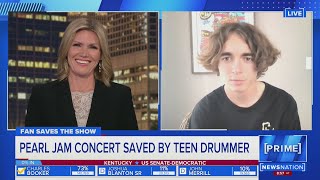 Pearl Jam concert saved by teen drummer | NewsNation Prime