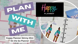 💜 PLAN WITH ME 💜 Happy Planner Skinny Mini | On the Go Planner | Skinny Mini | PWM | 01/13/25