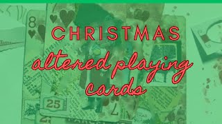 Craft with me- Christmas Altered Playing Cards (mini mass make)