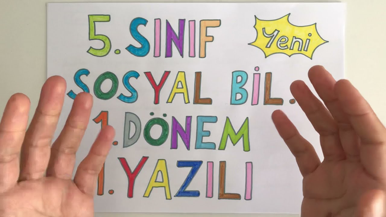 5.sınıf Sosyal Bilgiler 1.dönem 1.yazılı (PUANLI) - YouTube