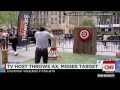 fox news host throws ax hits drummer