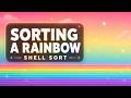 Sorting a Rainbow with Shell Sort | Relaxing Algorithm Sounds