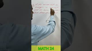 If the area of a triangle is 24 sq.cm and base is 6 cm then find the height | #shorts | #math24