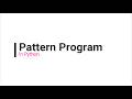 Pattern Triangle In Python | Core Python | For Loop | Pattern program