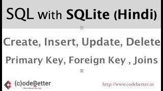 Learn SQL Programming with SQLite | Create, Insert, Update, Delete, Select, Group By, Join, Keys
