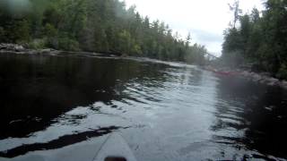 David and Aidan, Dumoine River, Que, Thread the Needle Rapid