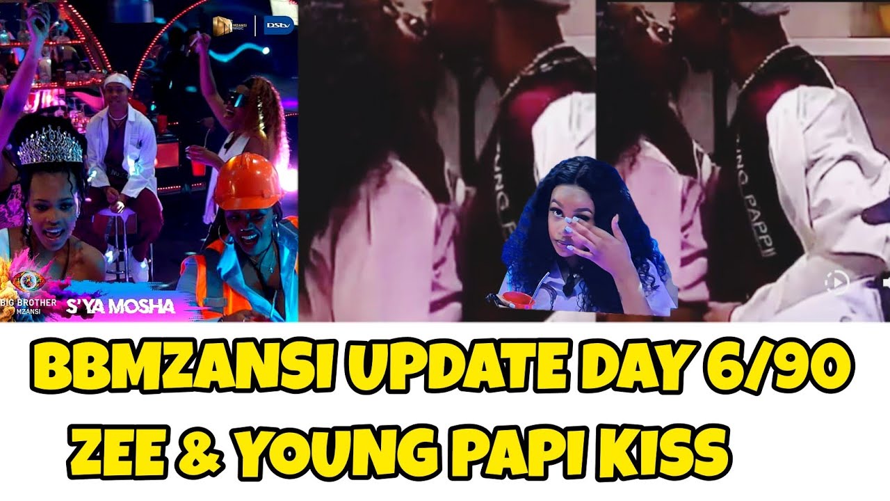 BBMZANSI UPDATE DAY 6/90 |First Saturday Party | Young Papi & ZEE Kiss ...