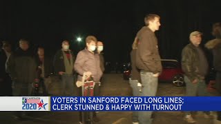 Massive line of voters in Sanford