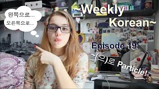 ~Weekly Korean~ Episode 19: ~(으)로 Particle!