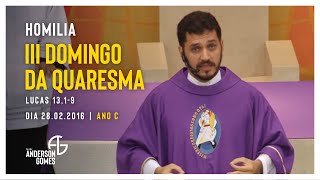 HOMILIA do 3º Domingo da Quaresma (Lc 13,1-9/Ano C) - 28/02/2016.