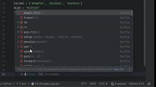 Google Logo Recreated with Python Turtle | Creative Logo Design in Code