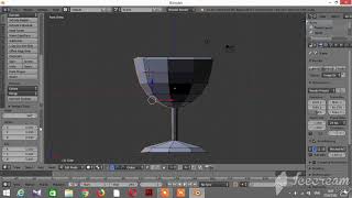 วิธีการทำแก้วไวน์โดยโปรแกรมBlender