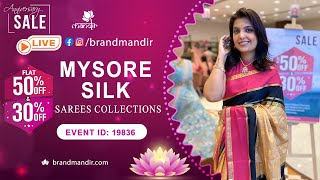 Mysore Silk Sarees Collection | WhatsApp Number 733 733 7000 | Brand Mandir Sarees LIVE