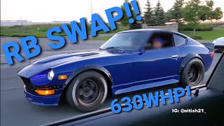 BABY R34 GTR 240Z - POV 630WHP (MUST HEAR!!)