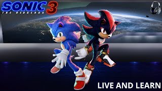 LIVE AND LEARN Junkie XL | Sonic 3 movie Official Soundtrack Full 💙❤️🖤