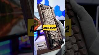 Is Your Keyboard This Impressive? Akko MU02 Wooden Unboxing #shorts #unboxingplus #woodenkeyboard