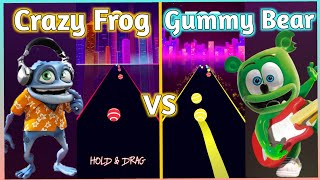 Road EDM Dancing - Crazy Frog - Axel F VS The Gummy Bear Theme Song | V Gamer
