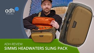 Gear Review: Simms Headwaters Sling Pack - waterproof \u0026 technical shoulder bag for fly anglers