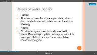 causes of water logging 1