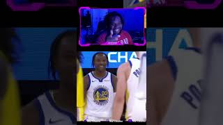 Lakers Fan Reacts To Steph Curry and Chris Paul laughing at Kuminga pass to the bench #nba  #shorts