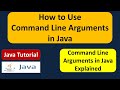 What is the command line Argument in Java? | Java Command line Argument | Java Tutorial