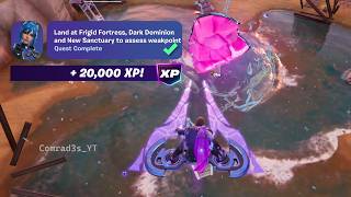 How to EASILY Land at Frigid Fortress, Dark Dominion and New Sanctuary to assess weakpoints Fortnite