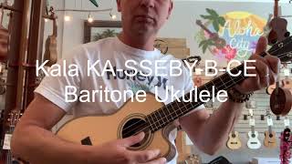 Kala KA-SSEBY-B-CE Electric Baritone Ukulele Demo/Review at Aloha City Ukes