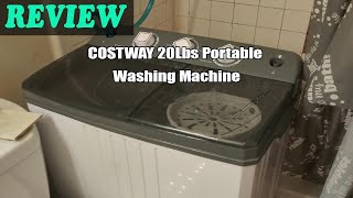 Review COSTWAY 20Lbs Portable Washing Machine 2022