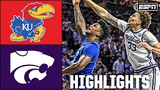 IN-STATE RIVALRY 🚨 Kansas Jayhawks vs. Kansas State Wildcats | Full Game Highlights | ESPN CBB