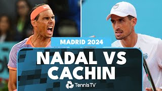 Rafael Nadal vs Pedro Cachin 3-Hour Thriller! | Madrid 2024 Match Highlights