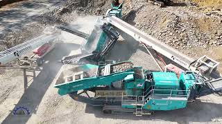 Extreme Rock Crushing & Screening Operation | Mobile Aggregate Processing Plant