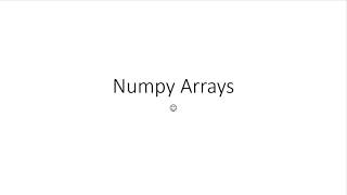 Numpy Array Dimensions Tutorial