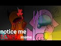 Notice me senpai meme//Me X Zera(again-)//Among Us Cringe Animations
