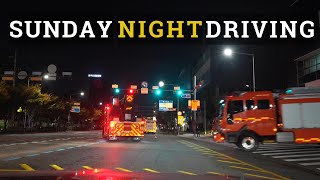 밤에는 서부간선도 쾌적해. SUNDAY NIGHT SEOUL DRIVING. 서울 야간 주행. 퇴근길. 고척동에서 서부간선 타고 구산동.