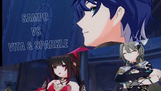 Sparkle \u0026 Vita Vs Sampo [Boss Fight ]The Fool Card Revealed Event [Guide 17] #honkaiimpact