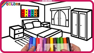 House Bedroom Big marker Pencil Coloring Pages / Akn Kids House