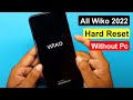 All Wiko 2022 Hard Reset / Factory Reset / Pattern Unlock / Pin Unlock Without Pc ✅✅✅