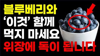 블루베리와 절대로 함께 먹지 마세요! 위장에 독이 됩니다! 블루베리와 상극인 음식과 최고의 궁합인 음식! (블루베리 효능과 부작용, 블루베리 건강하게 먹는 법, 건강 정보)