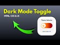 ASMR Program: How to create dark mode toggle using HTML, CSS & JS (No Talking)