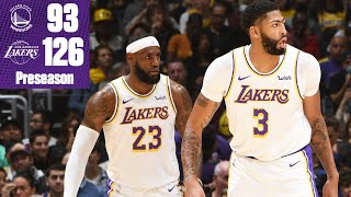 LeBron James and Anthony Davis torch the Warriors | 2019-20 NBA Highlights
