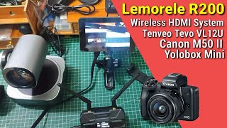 Lemorele R200 Wireless HDMI. Sulit pang Multi-Cam gears | + Yolobox + EOS M50 | Philippines