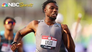 Noah Lyles third in 100m heat, advances to semifinals at Olympic Trials | NBC Sports