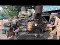 Komatsu Dozer Engine Seized Due to Dirt Complete Restoration by Expert Mechanic