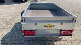 Humbaur bakwagen - 750 kg bruto laadvermogen - 205x109 cm