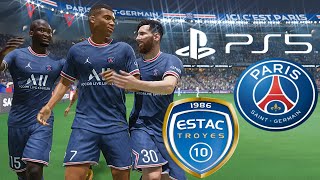 PSG vs TROYES | FIFA 22 PS5 Ligue 1 Realistic Gameplay & Prediction 08 Mai 2022