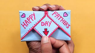DIY - SURPRISE MESSAGE CARD FOR FATHER'S DAY /Pull Tab Origami Envelope Card/ father's day card