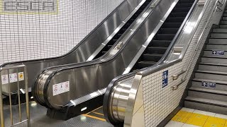 【２基】東京メトロ 北参道駅 ２番出口 エスカレーター 上り 東芝 Kitasando station Exit2 Escalator up Toshiba