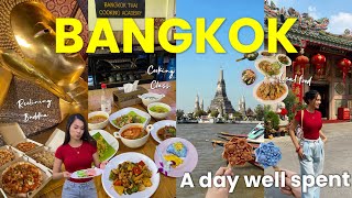 Exploring Bangkok Like a Local 🇹🇭 Thai Cooking Class👩🏻‍🍳 Temples, Wat Pho, Chinatown & Local Food