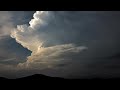 【タイムラプス】積乱雲と雷　雲の流れ　4k