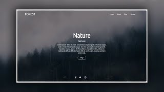 Fullscreen video Background with Html & CSS | JS